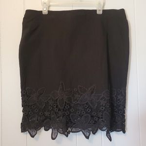 iZ Byer | Lace Overlay Skirt